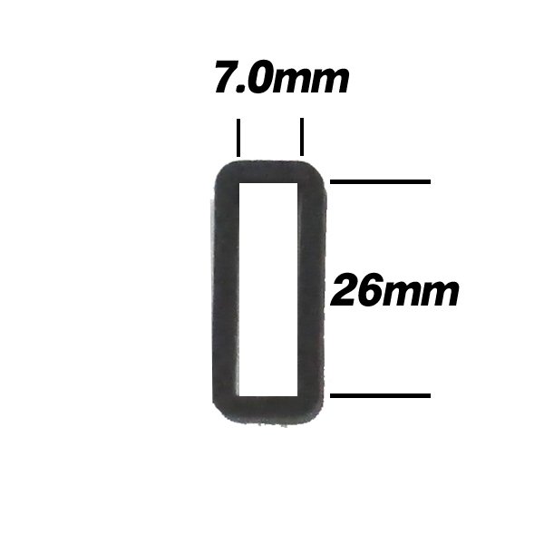 腕時計 バンドループ 内径26mm 【ブラック2個】交換 修理 代用 ベルトループ シリコン