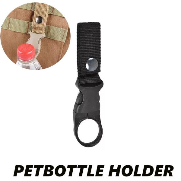 ペットボトルホルダー 樹脂製 ナイロンテープやベルト バッグなどに