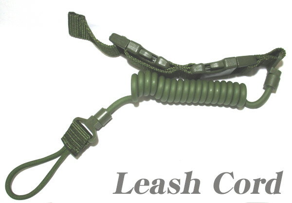 リーシュコード オリーブ ランヤード ベルトに取り付けるタイプ