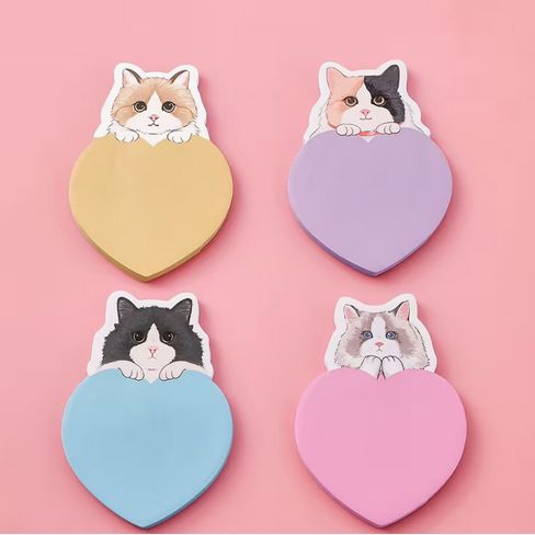 Rakuten - 猫柄付箋 (1冊30シート) 付箋紙 ランダム発送
