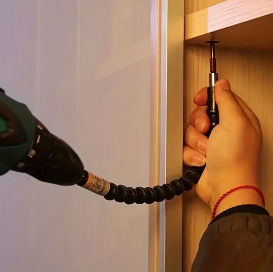 29.5cm 電気ドリル フレキシブルシャフトビット 延長ビットホルダー 接続リンクドリル 電動工具アクセ..