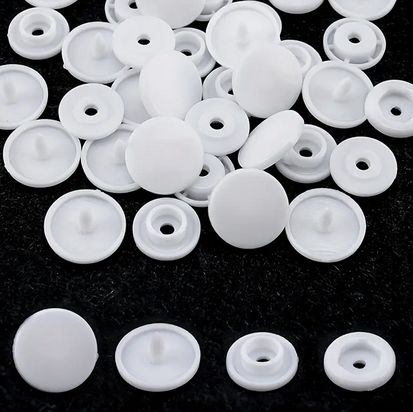 Rakuten - スナップボタン ホワイト 手芸 DIY衣類＆バッグアクセサリー用