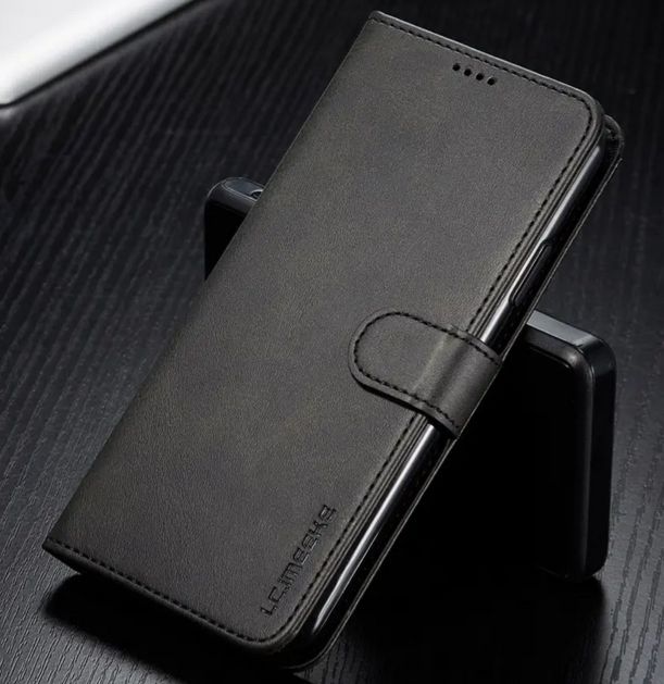 Rakuten - 高級PUレザー財布 スマホケース ブラック フリップカバー カードスロット付き Iphone 14 13 12 プロマックスミニ 11 XS XR × SE