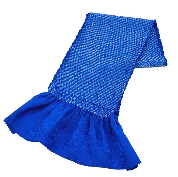 帯揚げ 正絹 総絞り oa-008 ネイビー 紺色 成人式 結婚式 振袖 絹100％ 手絞り シルク