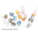 【最大2000円OFF】マラソン限定クーポン!22個前後 約4mm パール鍍金 半円ミニガラスビーズ