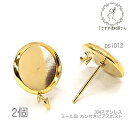ピアス 内径10mm ミール皿 カン付きピアス 304ステンレス レジンに 2本