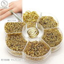 【最大2000円OFF】マラソン限定クーポン!【マルカンセット】丸カン 指カン セット 4mm 5mm 6mm 7mm 8mm 10mm ゴールド色 6サイズ ...