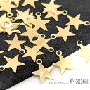 【最大2000円OFF】マラソン限定クーポン!メタルチャーム スター 7mm 銅製 ミニチャーム 特価 ハンドメイドパーツ 宇宙雑貨 約30個