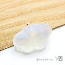 【SS最大半額&2000円OFFクーポン!!】チャーム 17mm 雲 立体 グリッター入り くもの アクセサリーパーツ 梅雨 樹脂製 1個