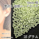 【最大2000円OFF】マラソン限定クーポン!シードビーズ つや消し 銀膜 約3mm 15グラム ライトグリーン 黄緑 艶消し マット ガラスビーズ マクラメビーズ ハンドメイドパーツ うさぎの素材屋さん アクセサリーパーツ