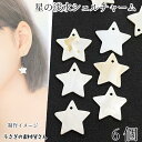 【最大2000円OFF】マラソン限定クーポン!シェルチャーム 淡水シェル 16mm 6個 星 スター 光沢のあるシェル 貝チャーム マリン シェルパーツ 天然素...
