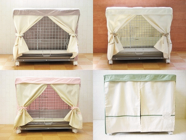 60サイズ用のケージカバーがです。前を上げて使うことの多い ケージカバーだから取り外しが簡単にできるようになっています。 前を閉じたい時はマジックテープでペタっと付けるだけ。必要ない 時はベリっと簡単に外せます。 付けたままでもサイドのリボ...