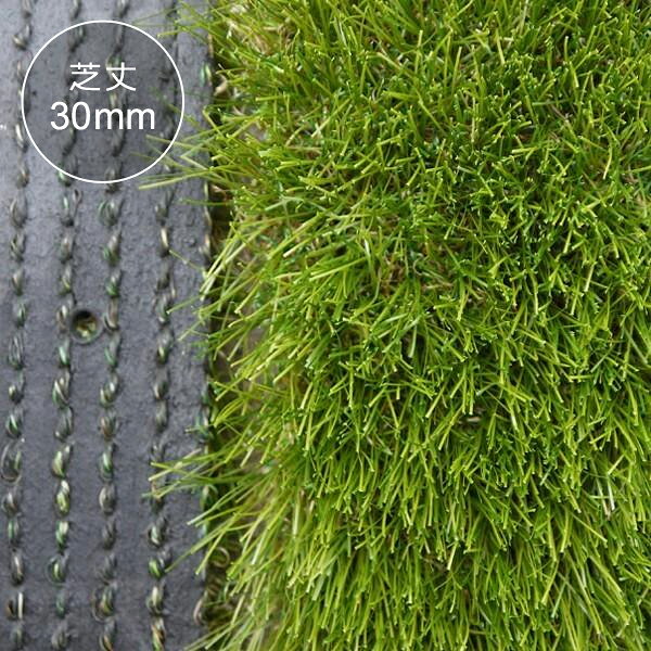 Rakuten - 【先着クーポン配布中】 人工芝 芝丈 30mm 厚み 暑さ diy 庭 ロール 屋上 リフォーム オフィス 屋内 カーペット 施工 テラス ベランダ 保育園 幼稚園 学校 ゴルフ 幅1m 2m