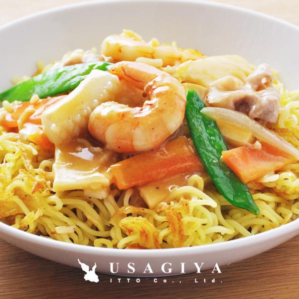 上海風焼きそば やきそば ヤキソバ 4食セット 讃岐製法 生麺 オイスターソース 付き 牡蠣 生中華麺 生..