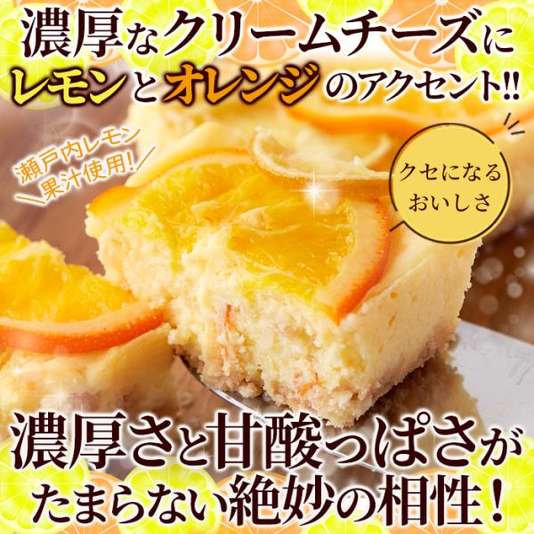 【先着クーポン配布中】 チーズケーキ レモンケーキ オレンジケーキ クリームチーズ 瀬戸内レモン果汁 北海道産バター 輪切り オレンジ クッキー生地 2本セット