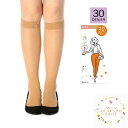 【送料無料】5足組 フクスケ ひざ下丈 ストッキング【満足 30デニール シアータイツ ひざ下 22-24cm 】女性 婦人 女子 セール お買い得 お得 プレ...