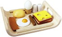 プラントイ PLANTOYS 3415 朝食メニュー 034151 木製玩具 おもちゃ ままごと 3歳 (送料無料 北海道、沖縄、離島は配送不可)
