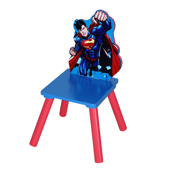 Superman Wooden Chair ニチガン木製チェア スーパーマン スーパーウッディチェア キッズチェア （送料無料 北海道、沖縄、離島は配送不可）