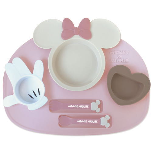 アイコンランチプレート 　ミッキーマウス/ミニーマウス　錦化成　日本製食器セット （送料無料 北海道、沖縄、離島は配送不可） 3