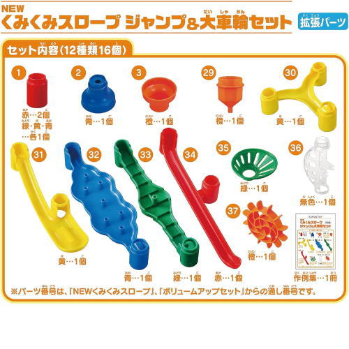 KUMONTOY くもんNEWくみくみスロープ ジャンプ＆大車輪セット548187 公文くもん出版 知育玩具 おもちゃ3歳〜 （送料無料 北海道、沖縄、離島は配送不可） 2