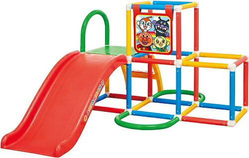乐天商城 - アンパンマンうちの子天才ジャングルパーク 318267 遊具 ジャングルジム すべり台 アガツマ （送料無料 北海道、沖縄、離島は配送不可）