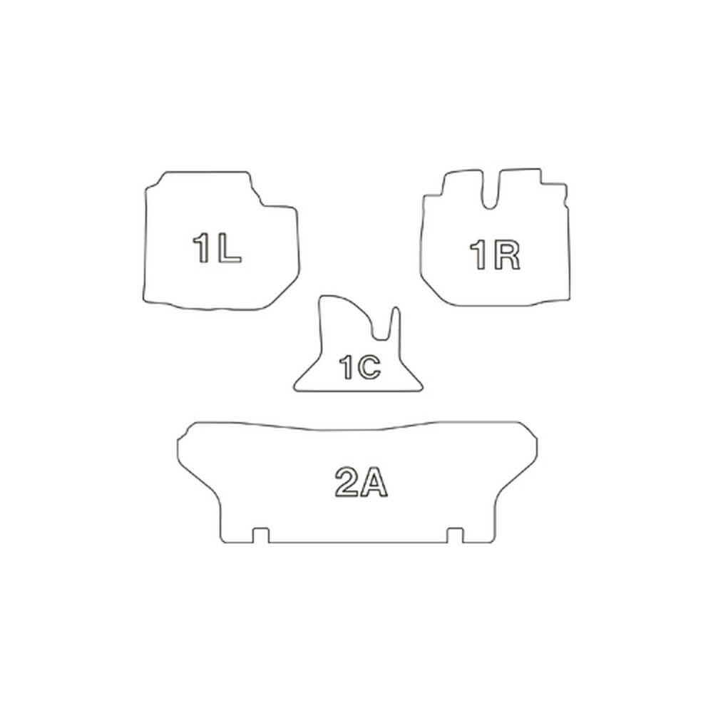 イレブンインターナショナルClazzio立体フロアマット1列目+2列目セットトヨタハイエース/レジアスエース200系S-GLET-1096