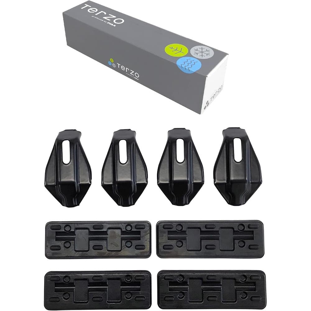 PIAA Terzo(テルッツォ) ルーフキャリア ベースキャリア 車種別取付ホルダーセット 4個入 ブラック【ト..