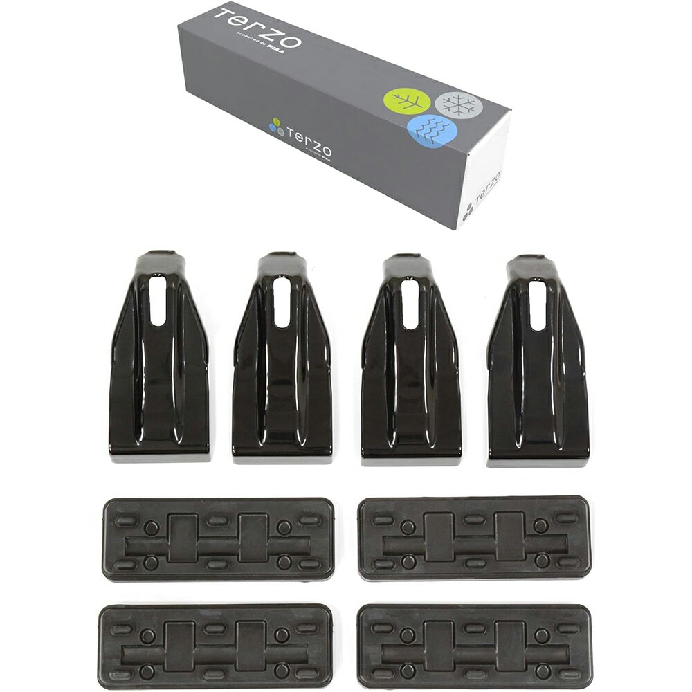 PIAA Terzo ルーフキャリア ベースキャリア ホルダー 4個入 ブラック【ホンダ フィット GE6.7.8.9.GP1...