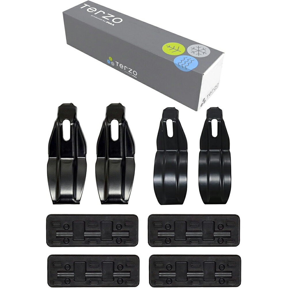 PIAA Terzo ルーフキャリア ベースキャリア ホルダー 4個入 ブラック【ホンダ ライフ JB5.6.7.8】 EH316