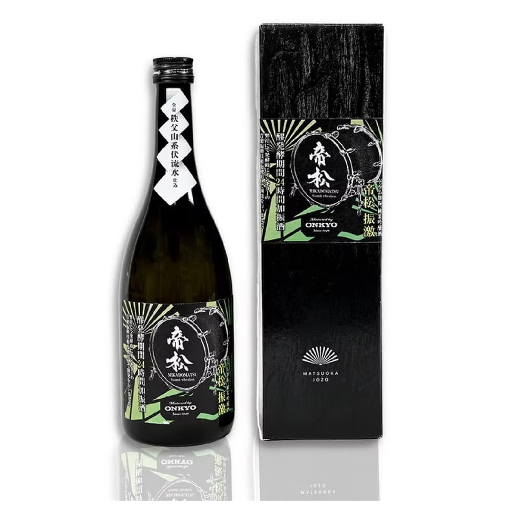 うさマート 楽天市場店の純米吟醸 帝松 振激 音楽振動熟成酒 720ml ONKYO 日本酒 純米 熟成酒｜アングル2
