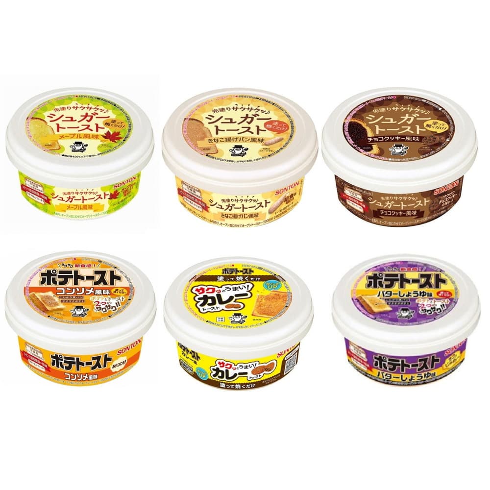 ソントン シュガートースト&ポテトースト 6種入 パン 食パン ジャム セット シュガートースト ポテト サクサクのサムネイル