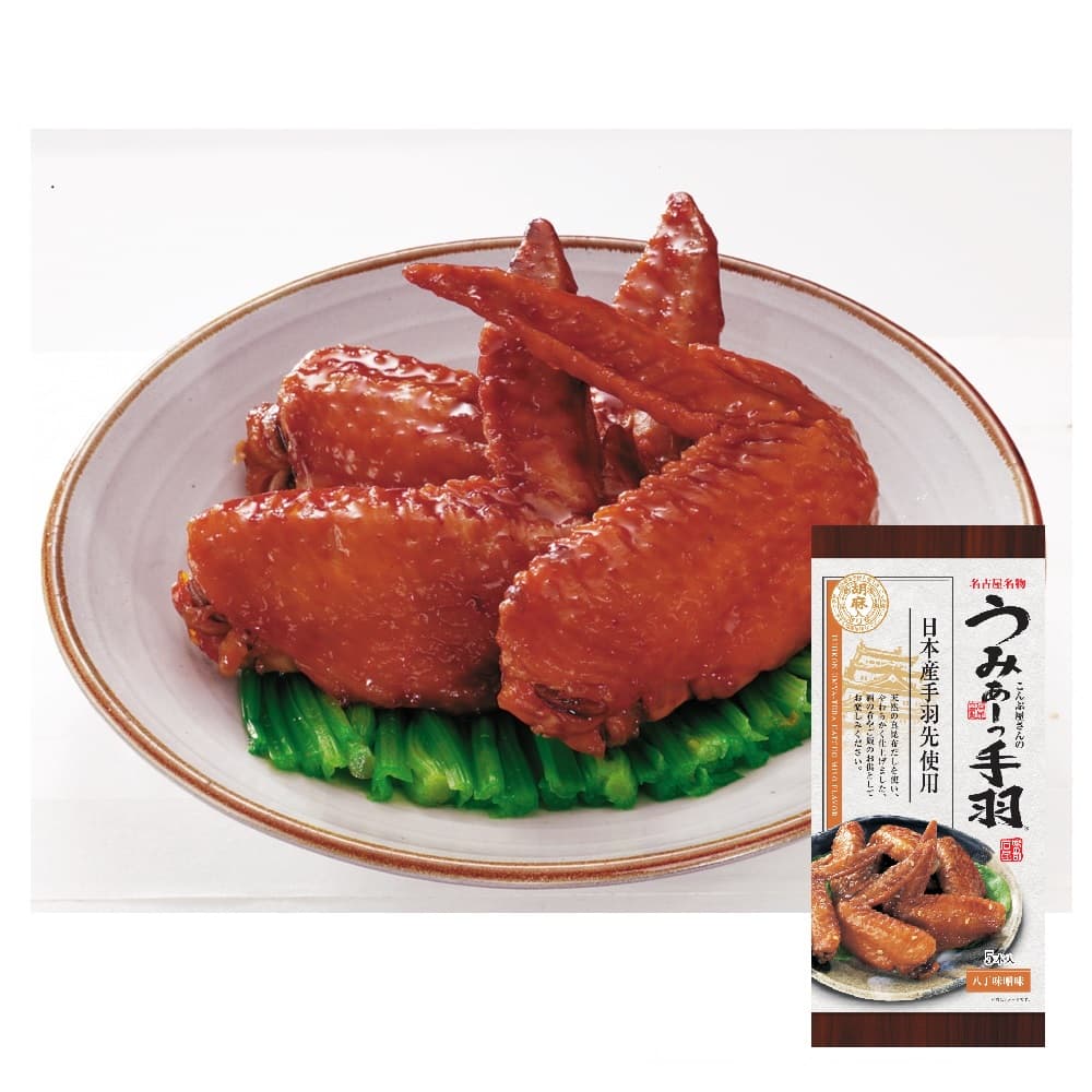 国産 名古屋めし 石昆 お酒のお供 名古屋土産 ご当地土産 石昆 うみぁーっ手羽ごま入 5本入 八丁みそ味のサムネイル