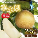 予約販売・8月上旬発送 シャリシャリ! とよたの梨 幸水梨 愛知県豊田市産 約2.5kg 秀品 8~10玉 クール便 丸進青果セレクト 和梨
