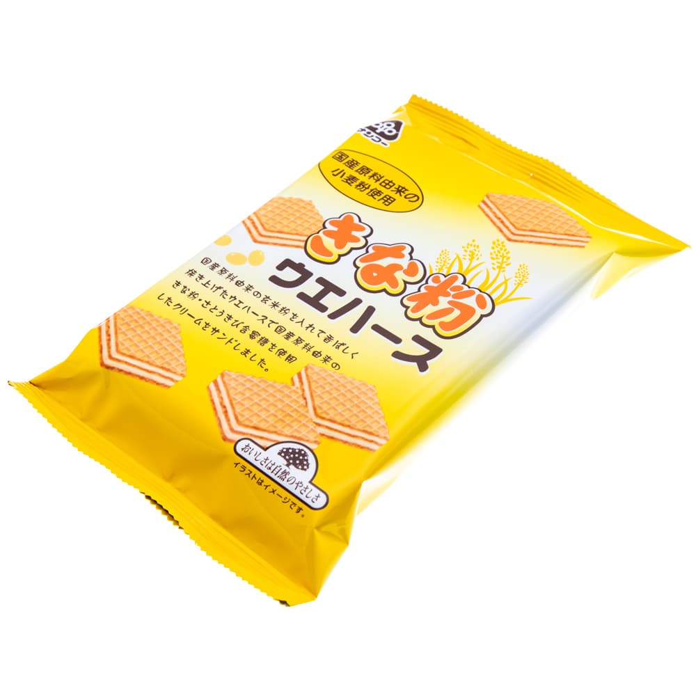 きな粉ウエハース 30個 12個入 食品 お菓子 おかし おやつ ウエハース きな粉 玄米 クリーム