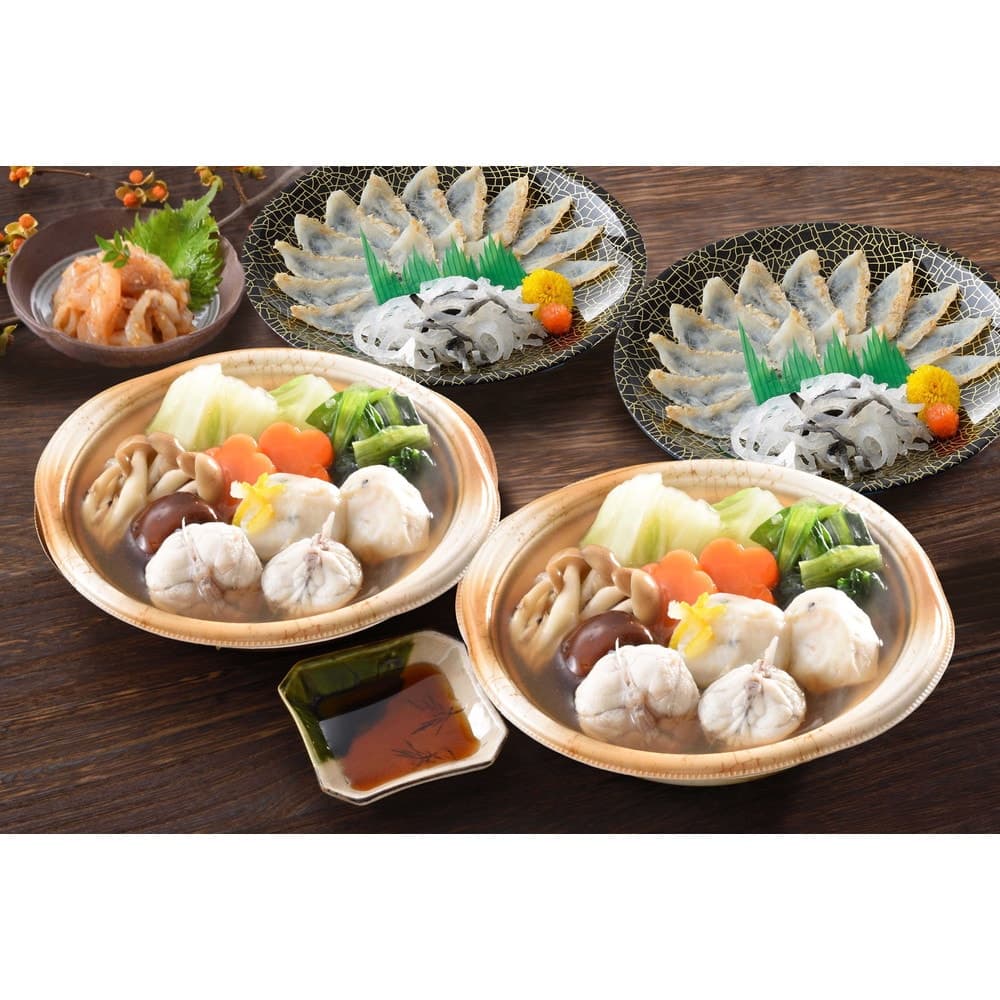 関とら本店 真ふくたたき刺身&真ふく個食寄せ鍋セット 2人前 ギフト 鍋料理