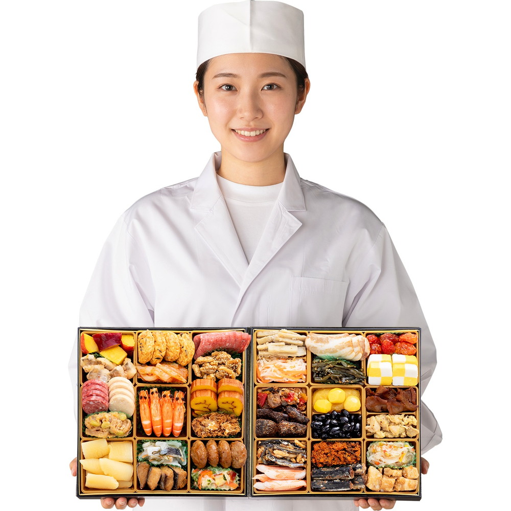 おせち 早割 2027 博多久松 定番和洋折衷 二段重おせち「春日」 3人前 全36品 usamart-10025893 うさマート 楽天市場店 サンプル画像3