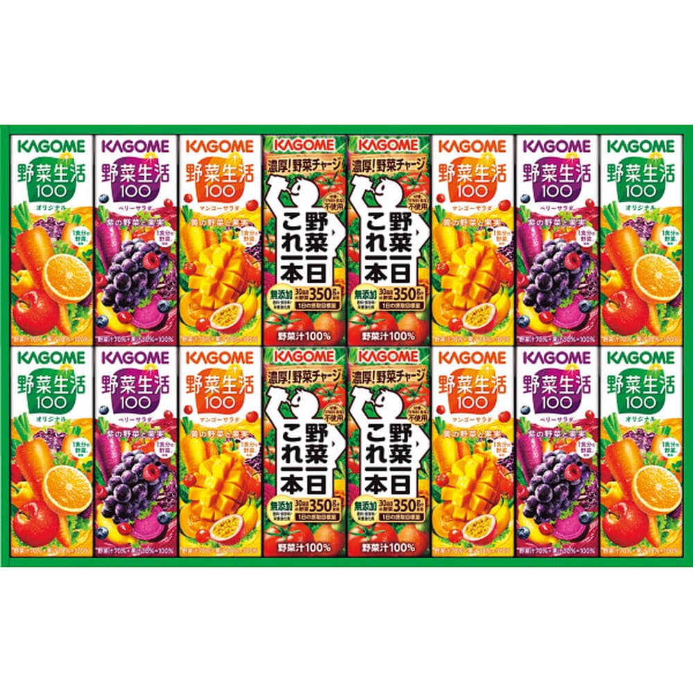 お中元 ギフト 2023 カゴメ 野菜飲料バラエティギフト(紙容器) 4種16本入 夏 カゴメ ジュース 野菜ジュース 野菜のサムネイル