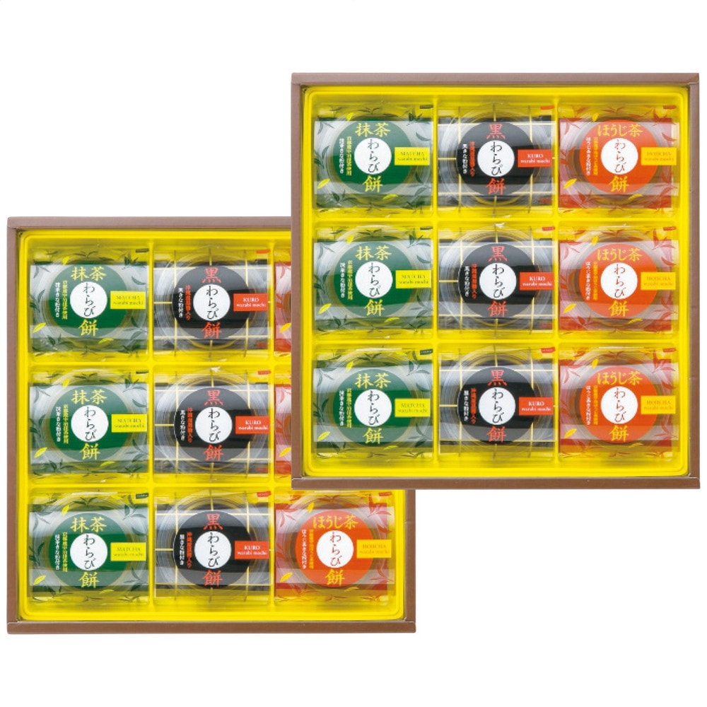 お中元 ギフト 2023 中島大祥堂 わらび餅 三種詰合せ 3種18個入 きな粉3種付 夏 わらびもち 和菓子 セット 詰め合わせのサムネイル