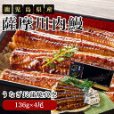 お中元 ギフト 2025 薩摩川内鰻 鹿児島県産 うなぎ長蒲焼真空 136g×4尾 ギフトセット 御中元 夏ギフト