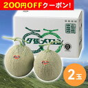 200円OFFクーポン お中元 ギフト 2025 北海道産 JA夕張 夕張メロン 秀品・赤果肉 2玉入 計2.6kg 御中元 夏ギフト フルーツ メロン
