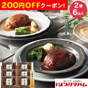 200円OFFクーポン お中元 ギフト 2025 日本ハム 北海道プレミアム 美ノ国 ハンバーグステーキ 2種6点入 御中元 夏ギフト ハンバーグ 肉
