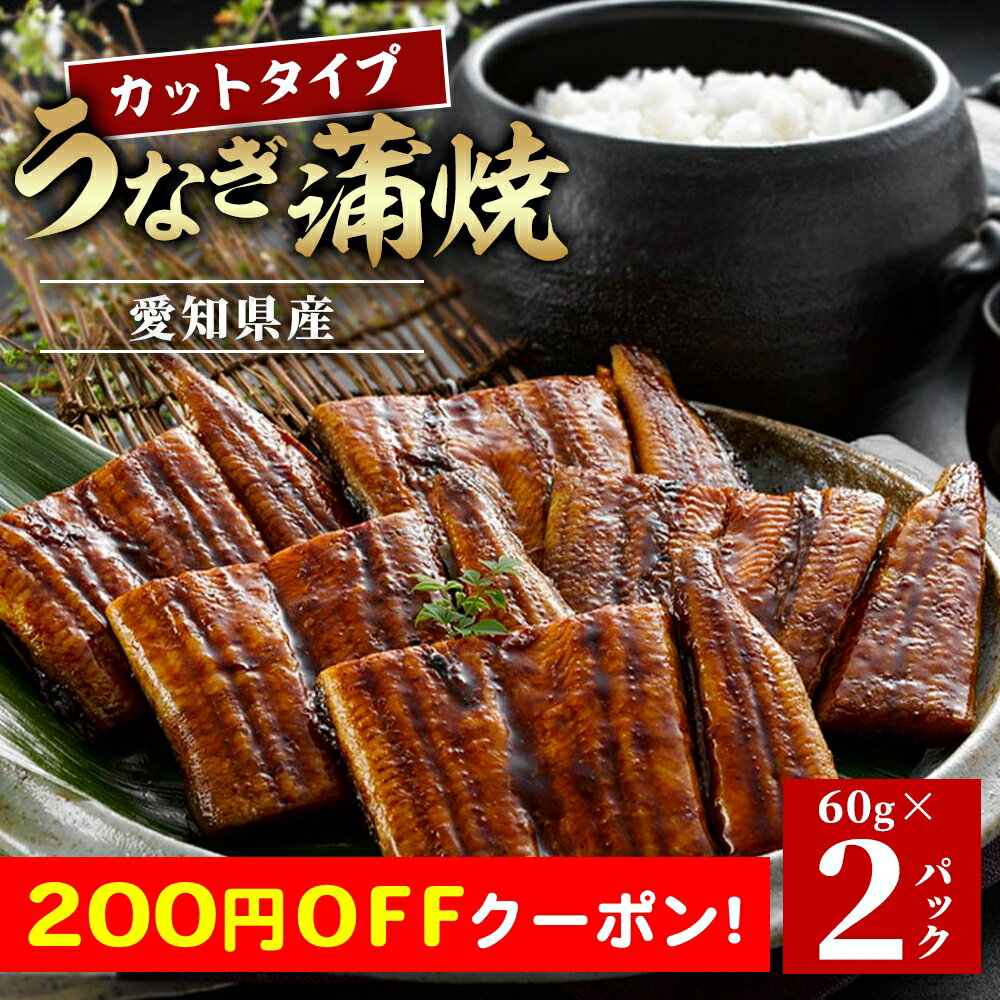 200円OFFクーポン お中元 ギフト 2025 愛知県産うなぎ蒲焼 カットタイプ 60g×2P タ