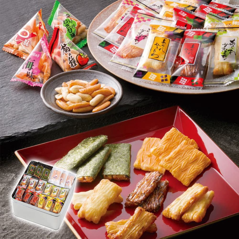 お歳暮 ギフト 2025 竹新製菓 かき餅「雅」 6種入 計425g 御歳暮 冬ギフト せんべい 煎餅