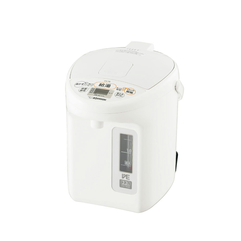 ZOJIRUSHI 魔法瓶 ポット ホワイト 保温 省エネ 白象印マホービン VE電気まほうびん 優