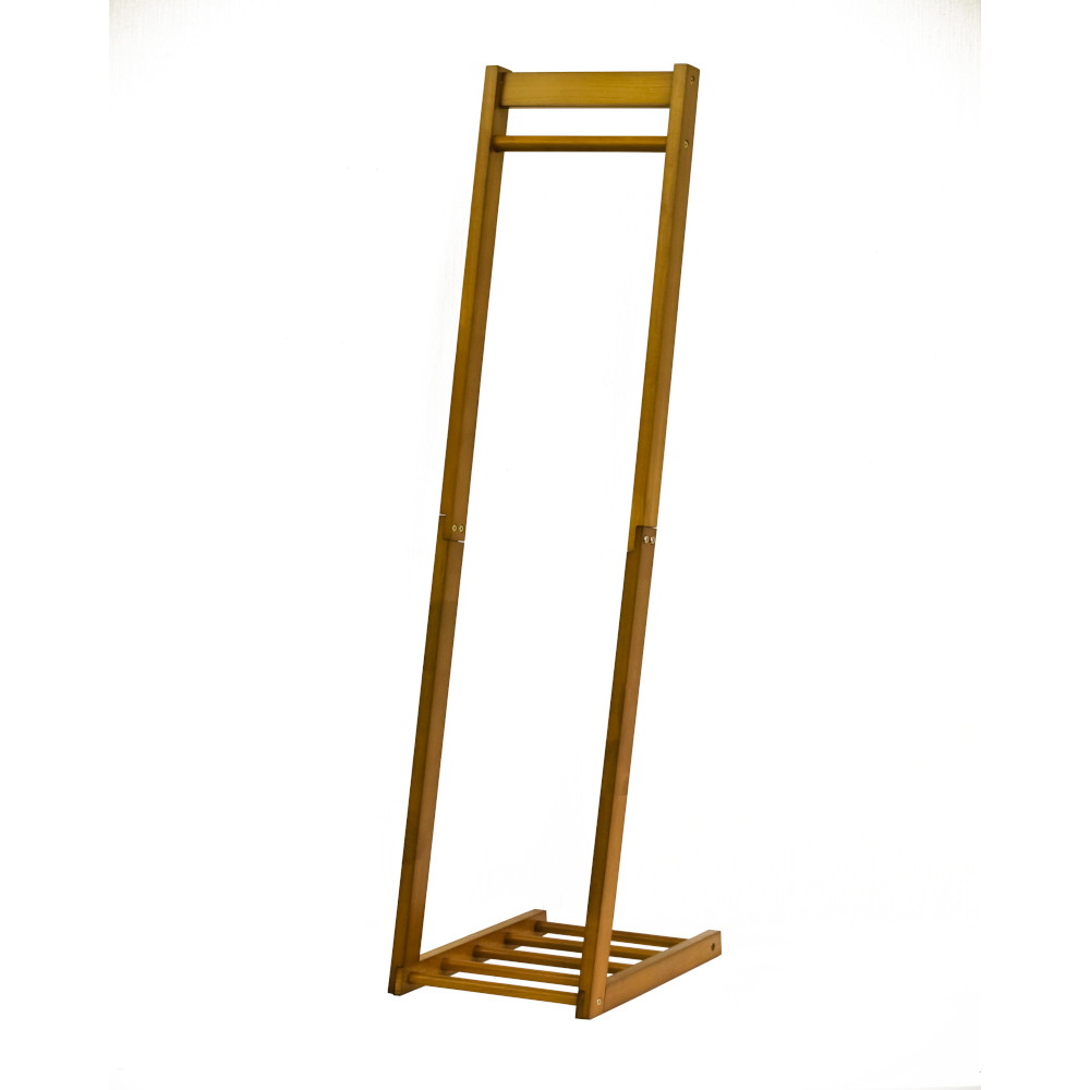 Rakuten - 木製ハンガーラック コートハンガー 衣類収納 北欧風 フクダクラフト 木製L型ハンガー 幅30cm HL-30 BR ブラウン