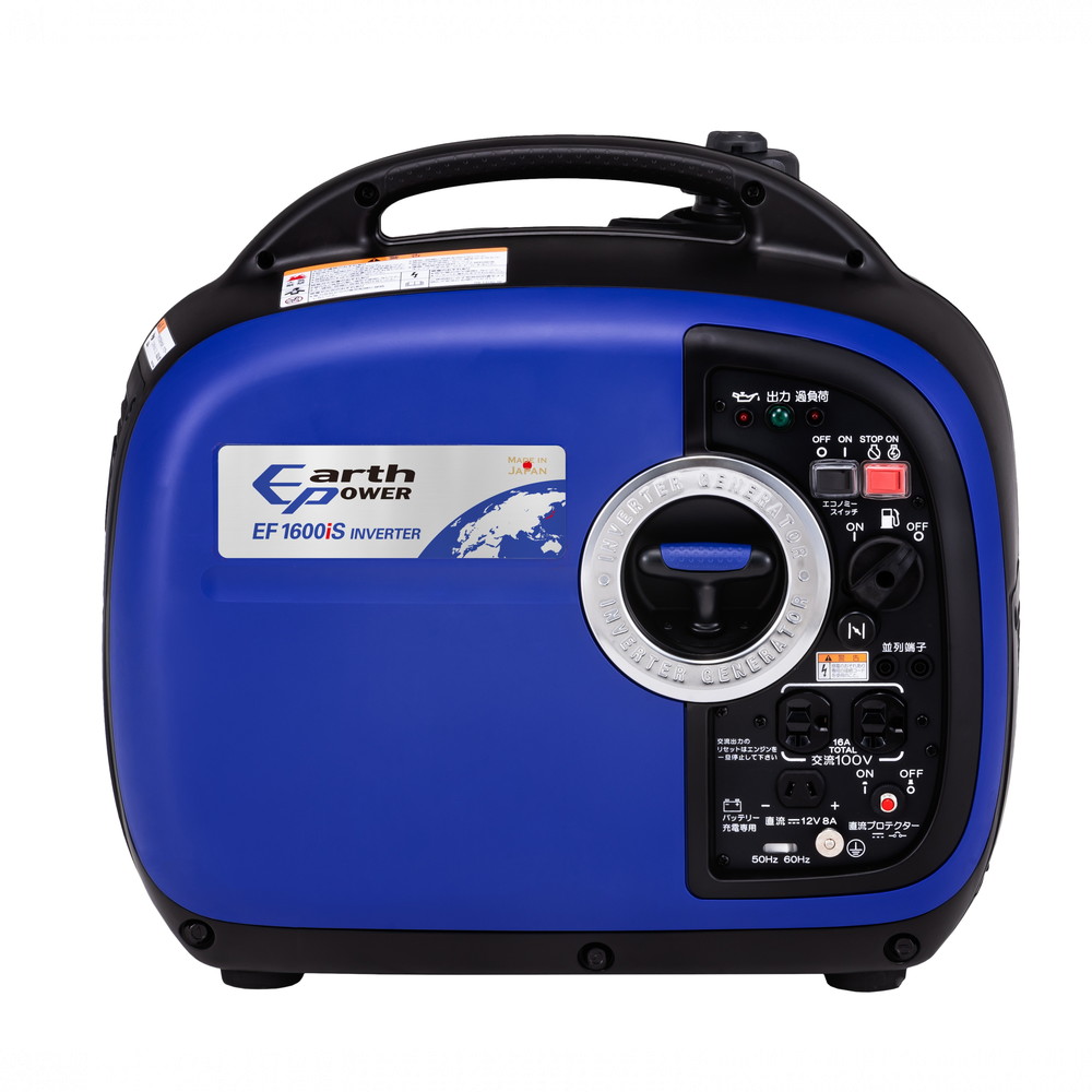 Willbe EarthPOWER ポータブルガソリン発電機 ガソリン燃料タイプ 100V-1600VA(50/60Hz) EF1600iS インバータ 非常用電源 防災 キャンプ 軽量