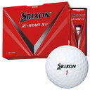 ダンロップ スリクソン Z-STAR XV8 ホワイト 1ダース(12個入) DUNLOP ゴルフボール SRIXON ZSTARXV8 ゼットスター 白 1ダース