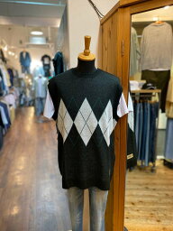 usboarder Knit vest ニットベスト　アーガイル　Argyle Black ブラック　ユーエスボーダー