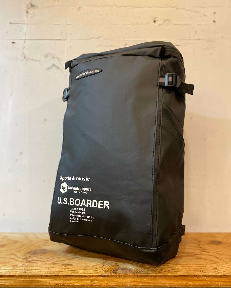 U.S.BOARDER Ruck リュック Back pack バックパックBLK キャンプ アウトドア 通勤 通学お洒落バッグ スポーツ 防災