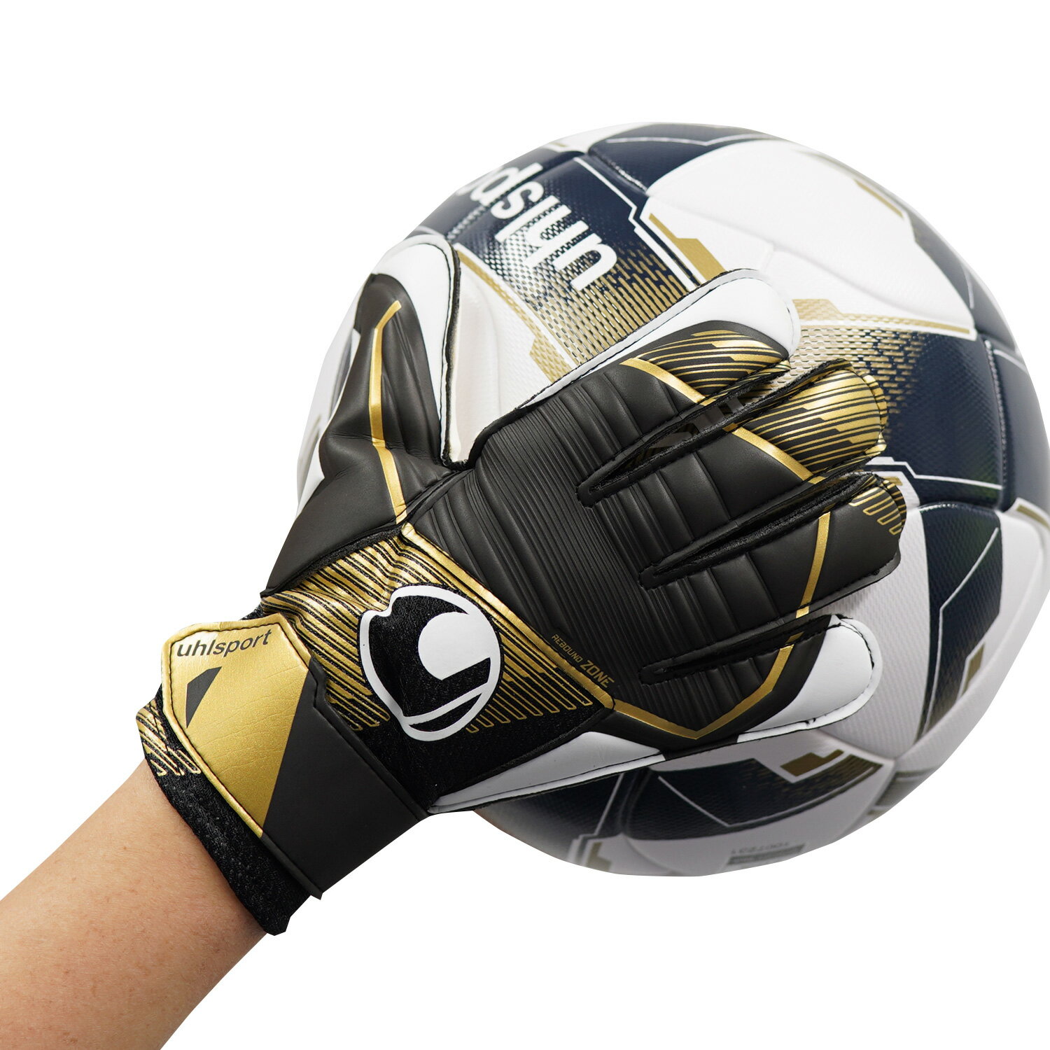 【公式】 uhlsport ( ウールシュポルト ) | [NEW] パワーライン エリート スターターソフト 3 ～ 9号 ( ジュニア 対応 ) ブラック x ゴールド x ホワイト 23FW スポット 1011312-02 2